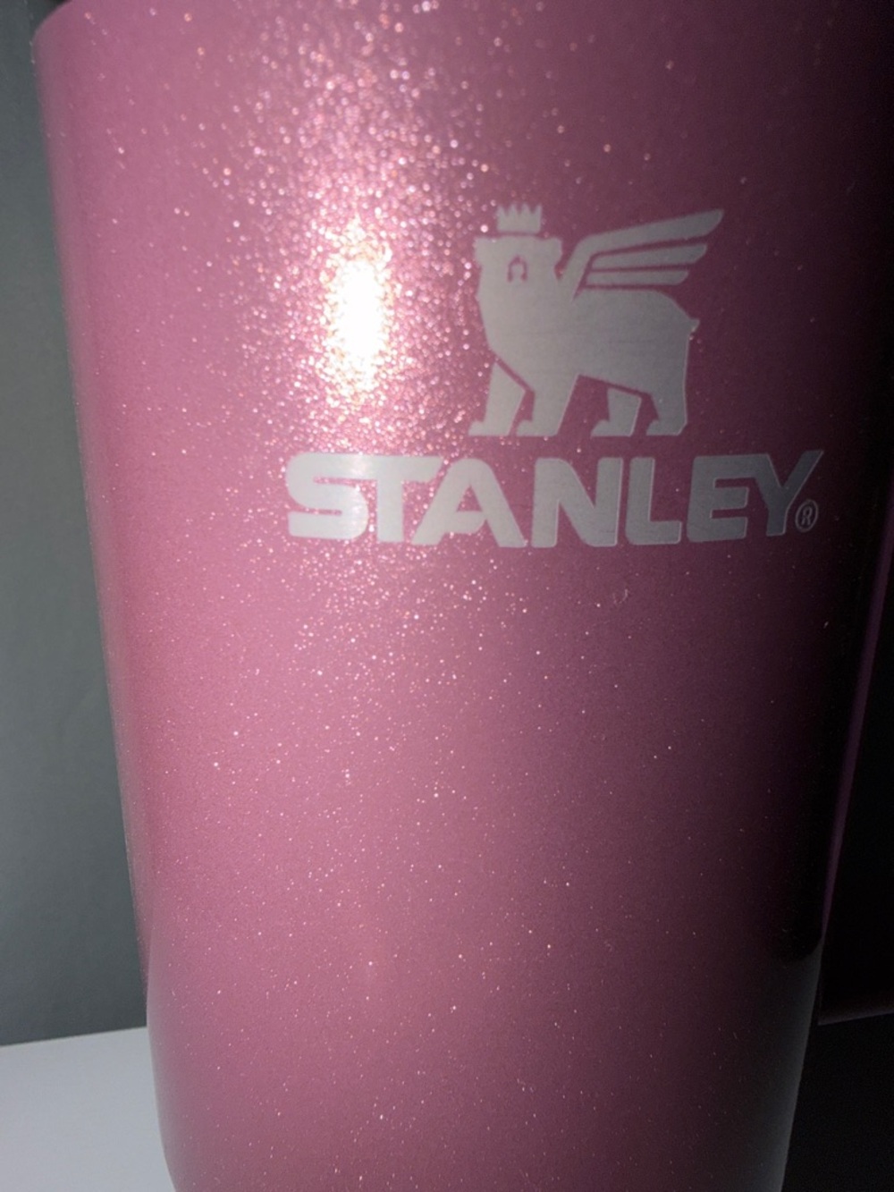 Stanley Quencher Travel Tumbler - Sparkling Berry Pink with Light Pink Handle - Picture 2 of 6